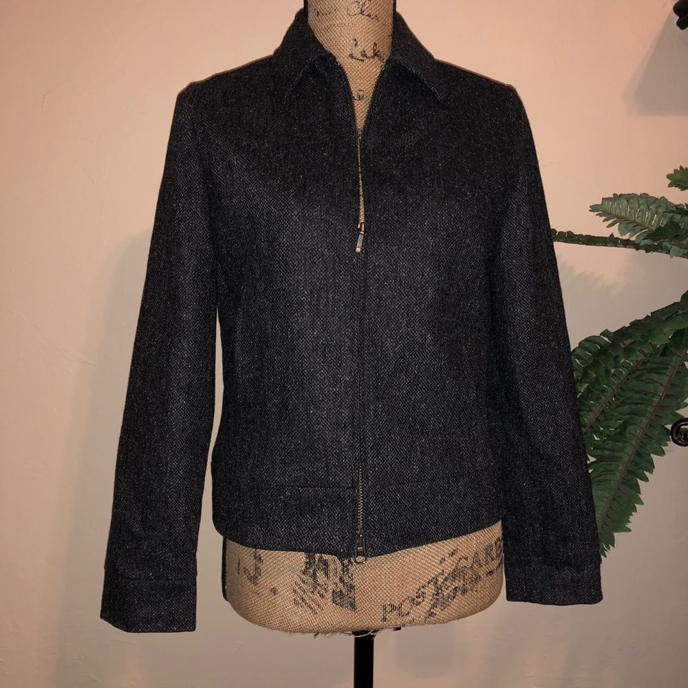 Eddie Bauer Gray Wool Coat - Picture 3 of 8